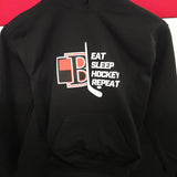 Eat, Sleep, Hockey, Repeat Youth Hoodie