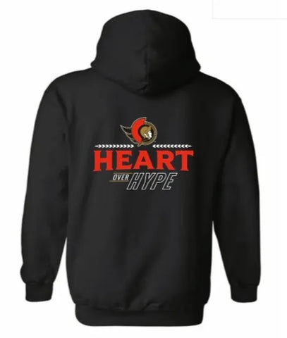 Ottawa Senators Heart Over Hype Hoodie