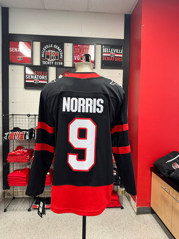 Ottawa Senators Home Jersey, #9 Norris