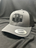 Belleville Senators Logo Black 'n' Charcoal Trucker Snapback Hat