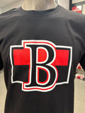 B Logo Adult Black T-Shirt