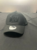 New Era Black on Black Logo Fitted Hat